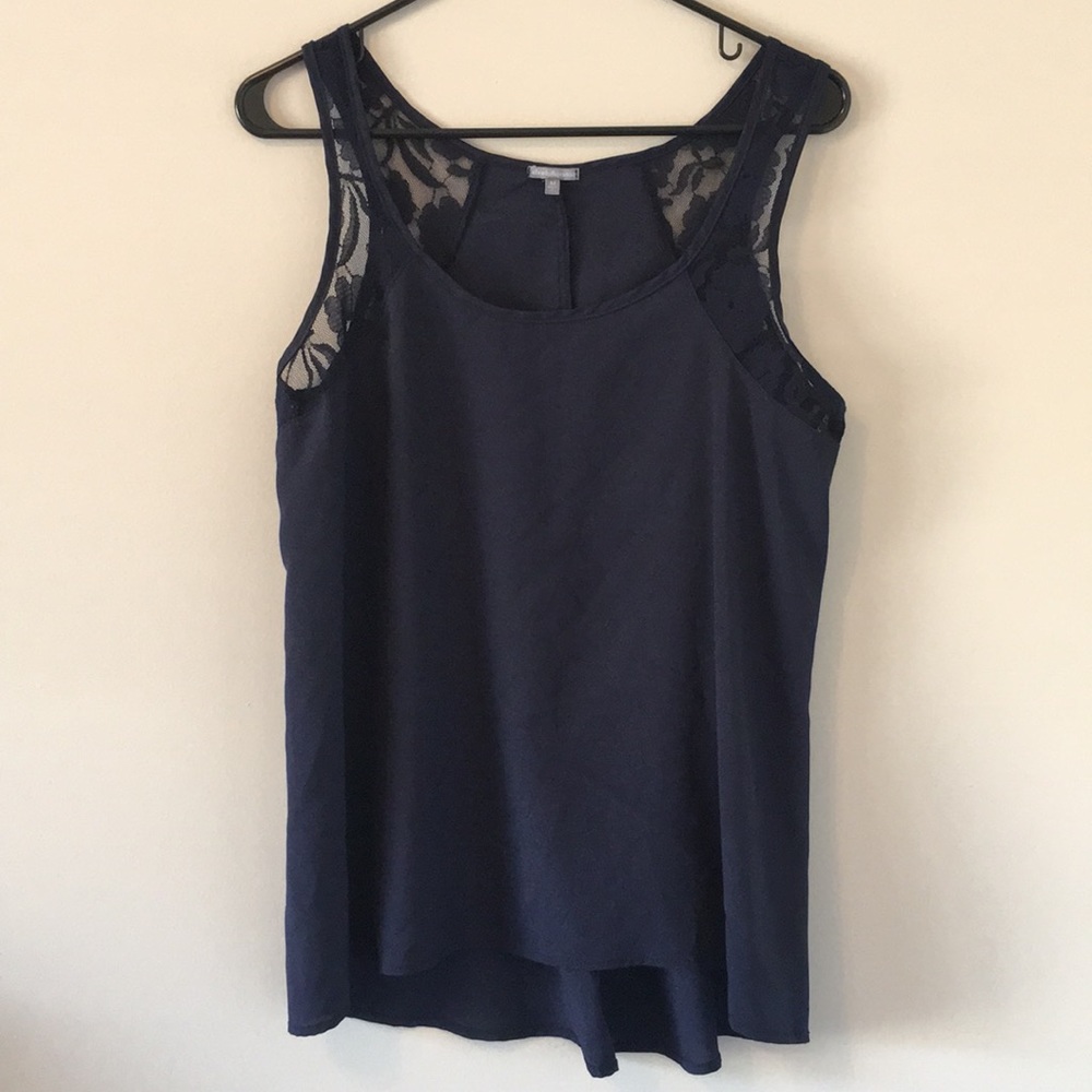 Charlotte Russe Navy Tank Top